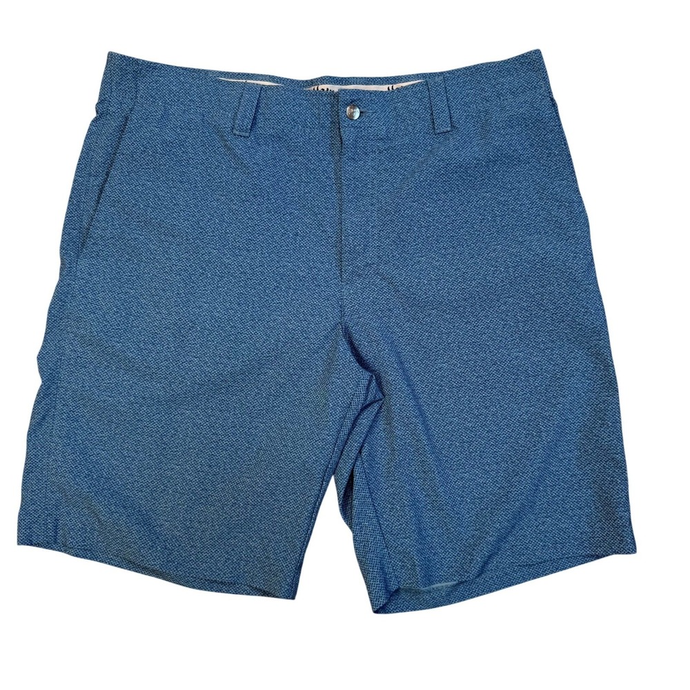 Callaway Men's Country Club Preppy Blue Teal Textured Golf Shorts Size 38
